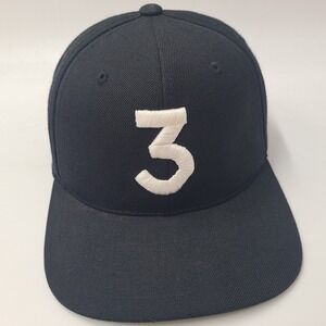 Chance The Rapper Hat Snapback Black White Wool Blend #3 Hip Hop Rap Music Men
